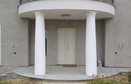 Esecuzione di pilastri rotondi in opera - Abitazione Privata - Govone (CN)