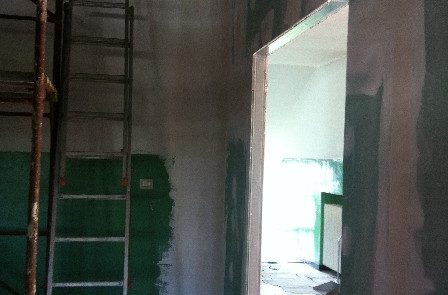 Realizzazione parete divisoria - Scuola Calosso (AT)